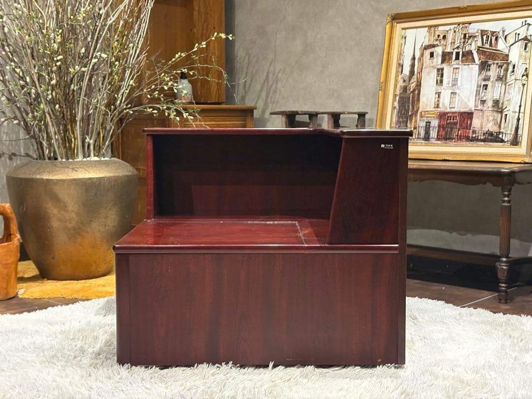 karimoku カリモク　コーナーテーブル　収納　ローズウッド　アンティーク