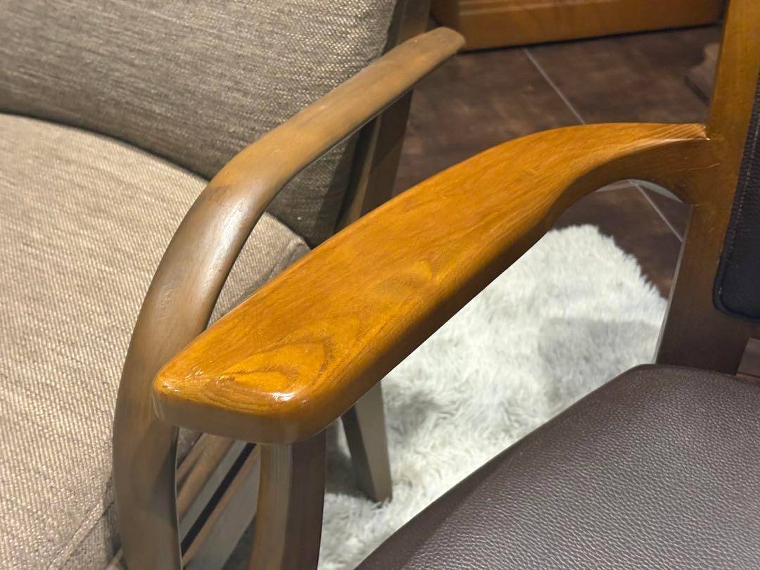 ダイニングチェア　リビングチェア　レザー　ファブリック　アンティーク　In