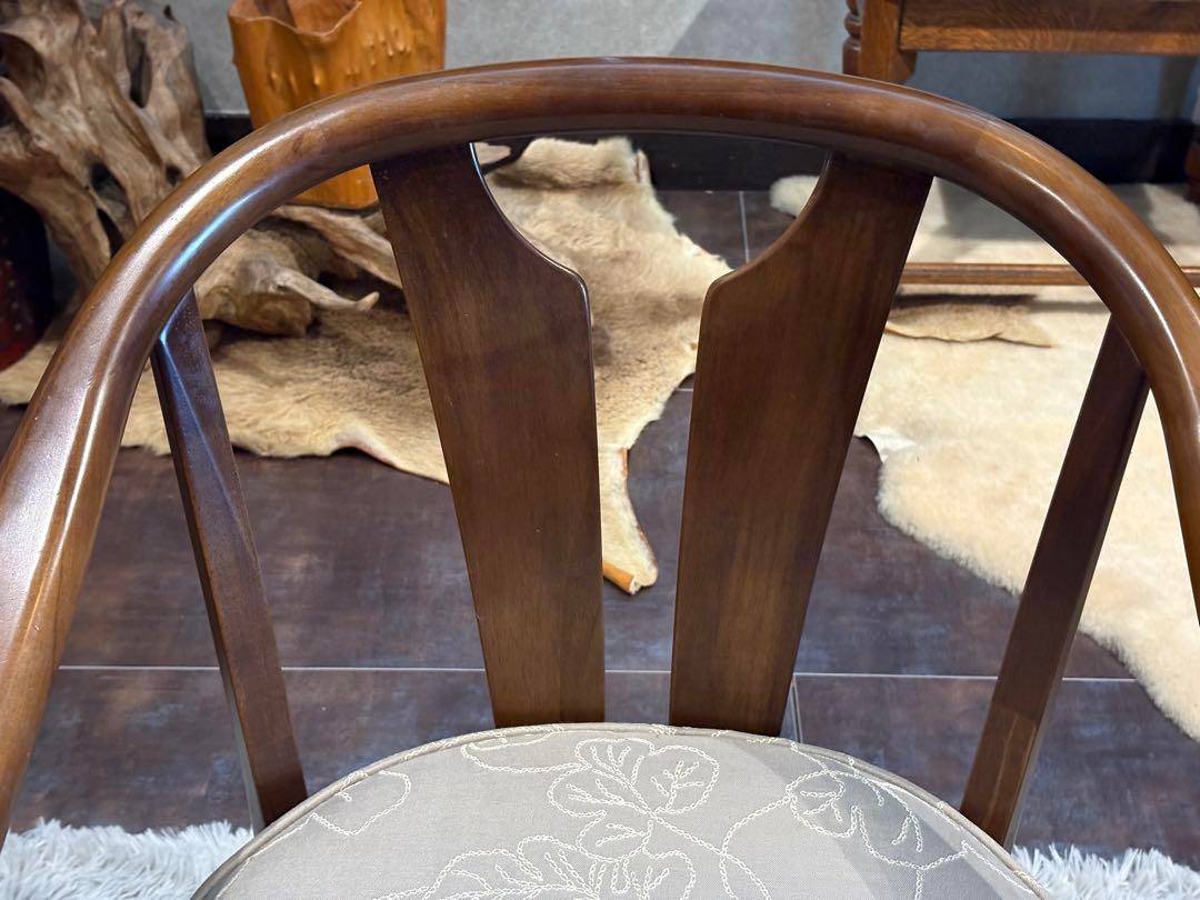 ②カリモク　karimoku アームチェア　アンティーク　ヴィンテージ