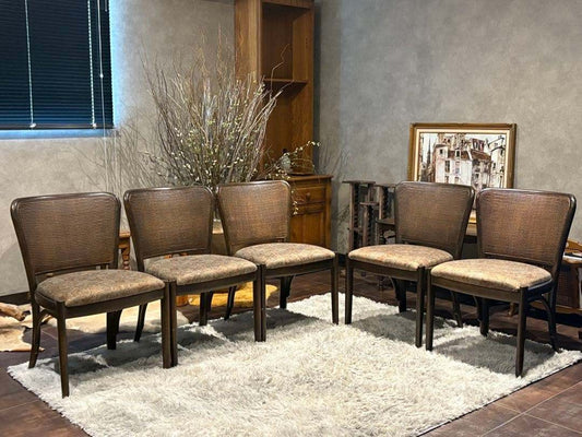 karimoku カリモク　ダイニングチェア　リビングチェア　ラタン IYG