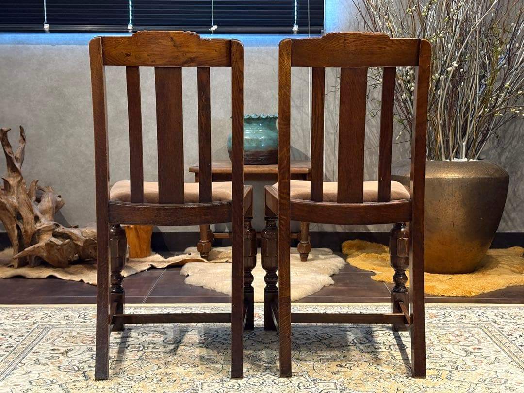 ロイズ・アンティークス社購入の 木製チェアー Ｂ ロイズ・アンティークス ダイニングチェア リビングチェア