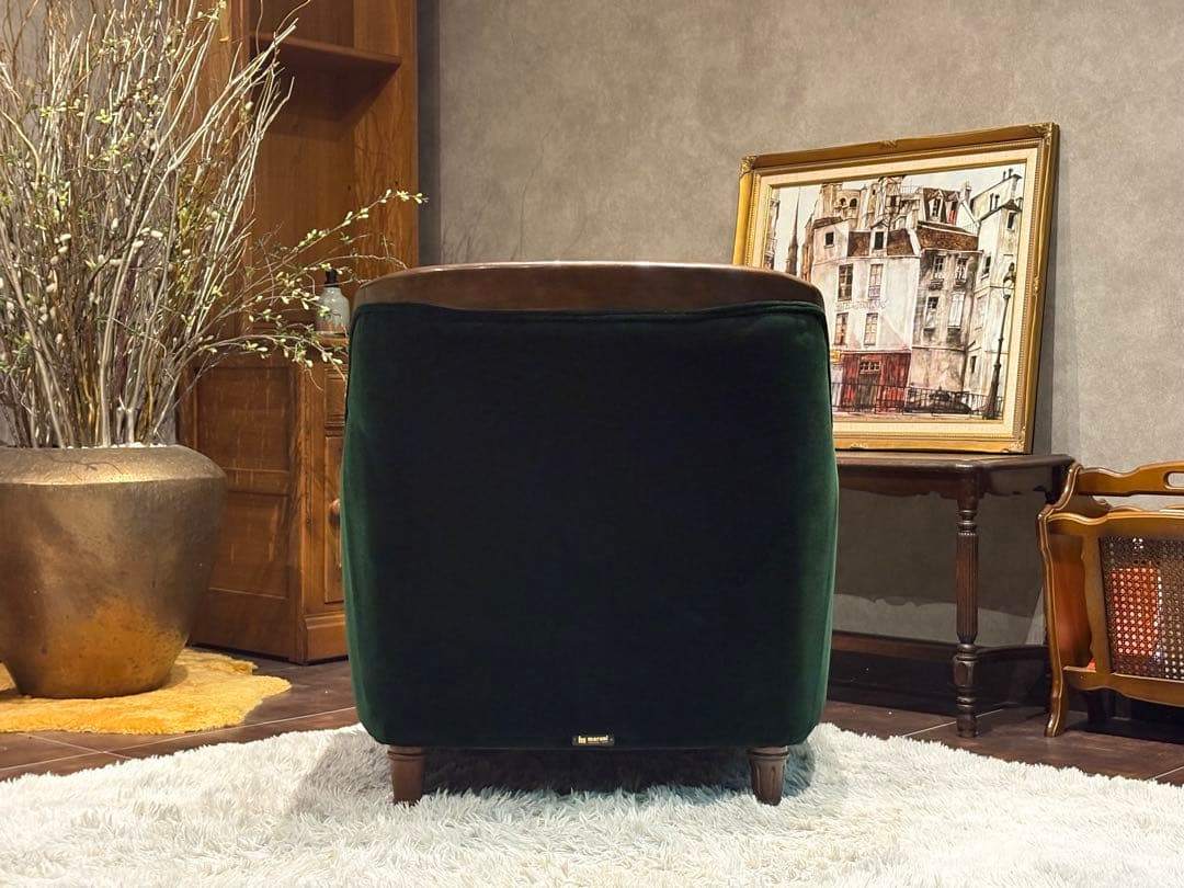 maruni マルニ木工　1人掛けソファ　オットマンセット　ボタンダウン　nZ