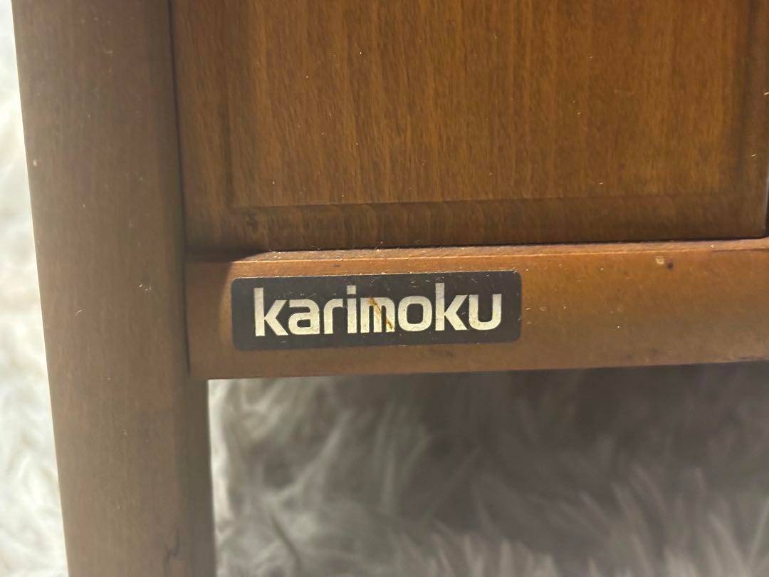 karimoku カリモク　電話台　ファックス台　コーナーキャビネット　IZ