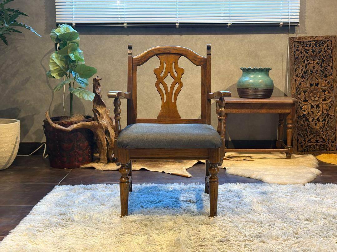 リメイク品　Brugge 三越ブルージュ　アームチェア　肘付き椅子 ny