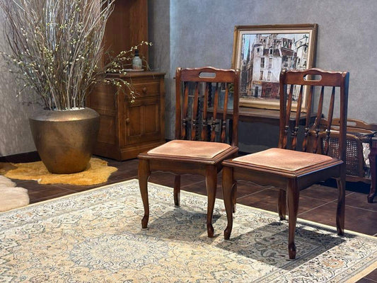 ①光製作所 ダイニングチェア リビングチェア 猫脚 アンティーク ビンテージ R