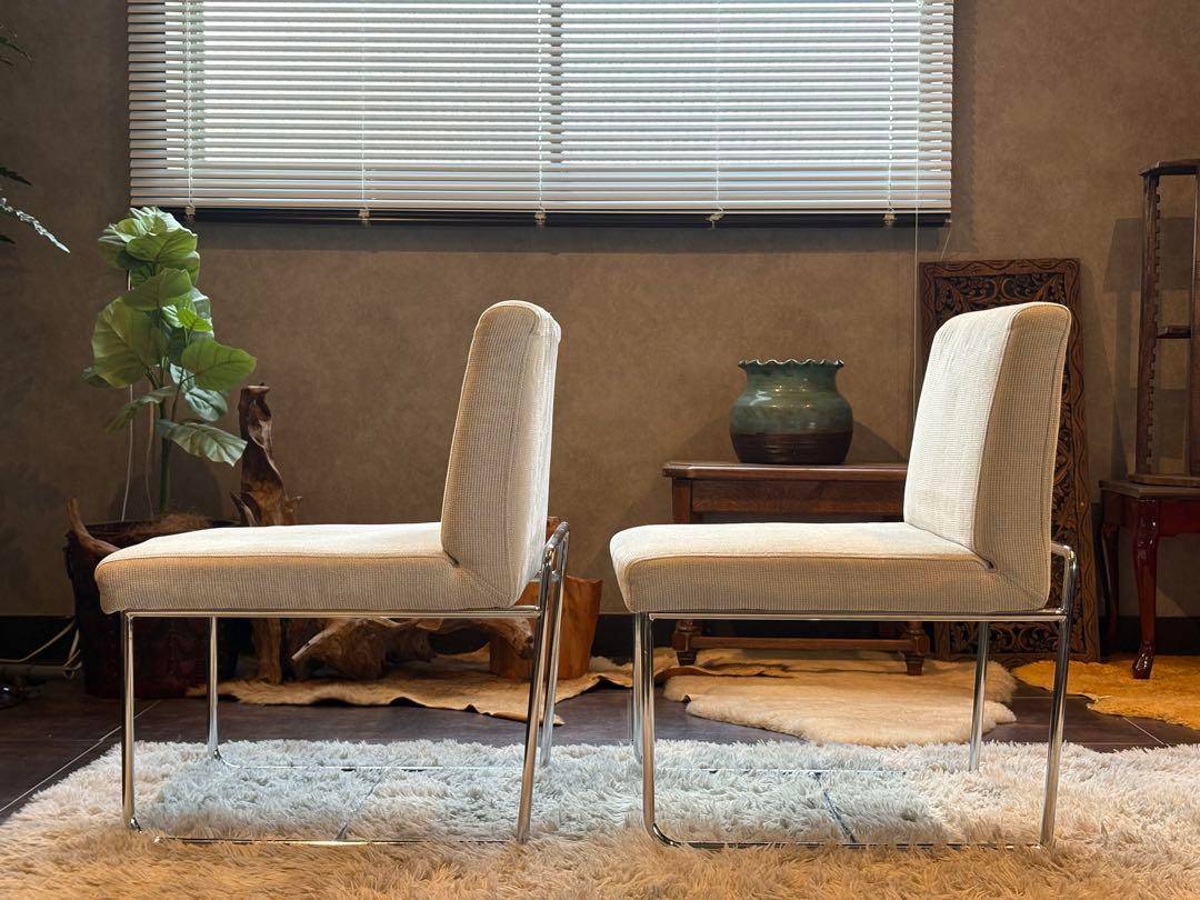 アクタス　ACTUS スチールチェア　ベージュ　ファブリック　シティ　SR