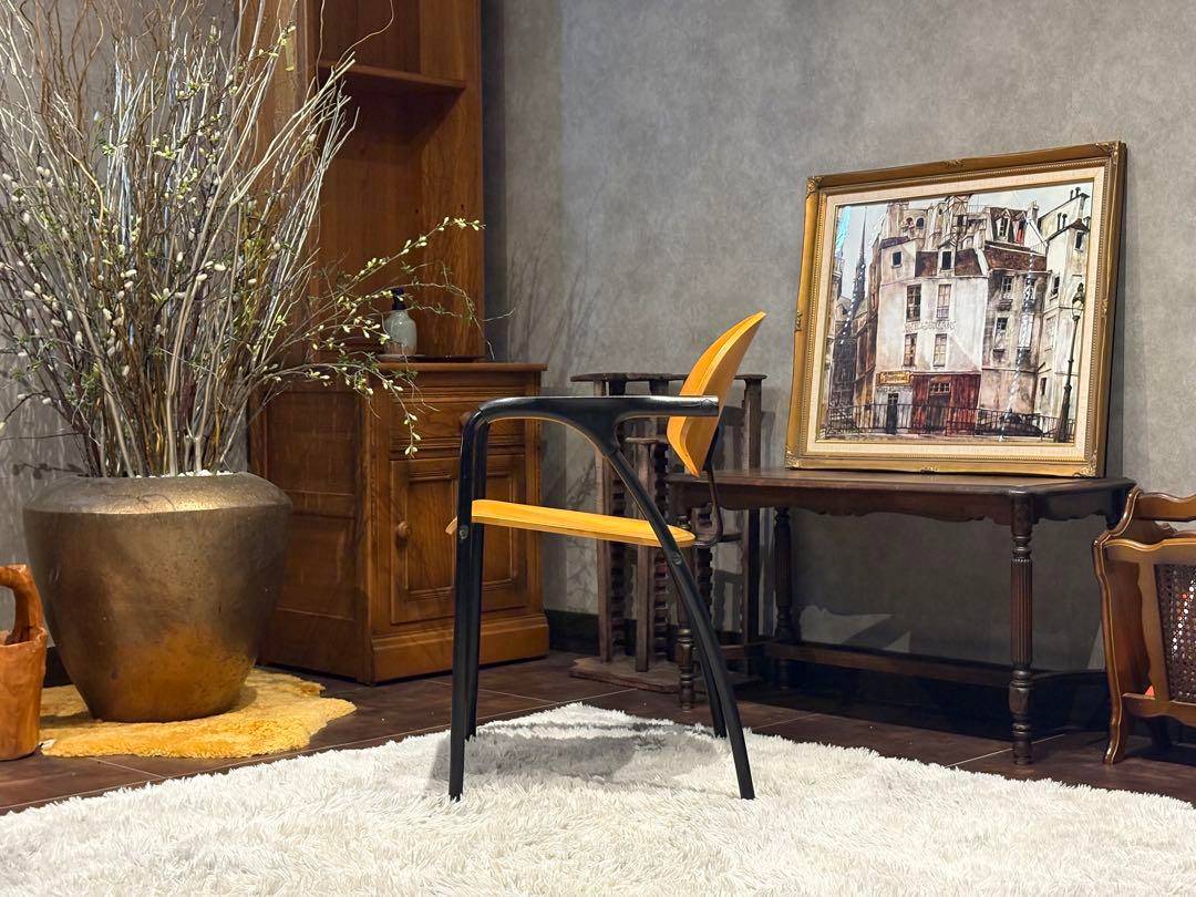 シティ系 ダイニングチェア　リビングチェア　アームチェア　椅子　ヴィンテージ　G