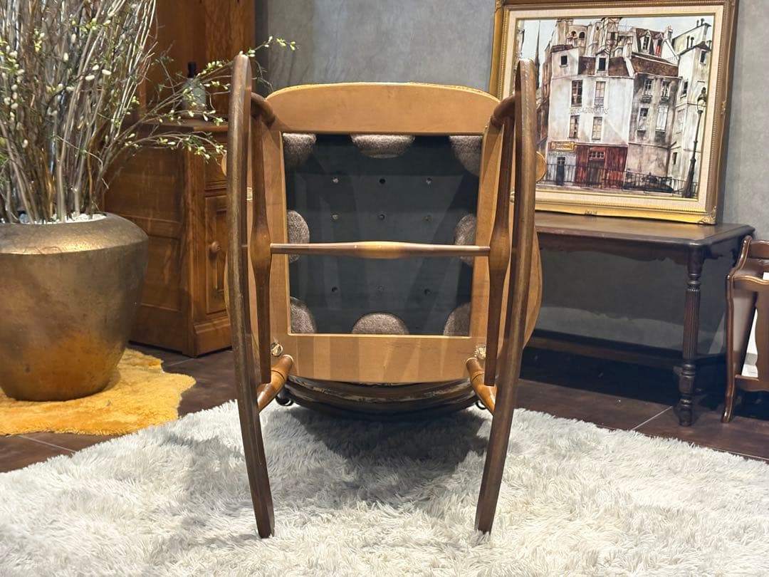 飛騨産業 キツツキマーク ロッキングチェア ダイニングチェア ビンテージ GZ