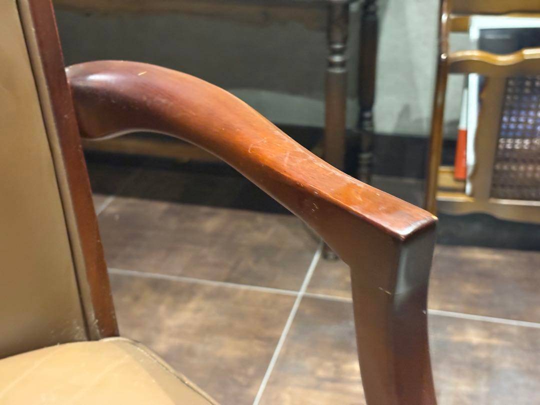 マルニ　maruni アームチェア　ビンテージ　鋲打　リベット　ハイバック　SK