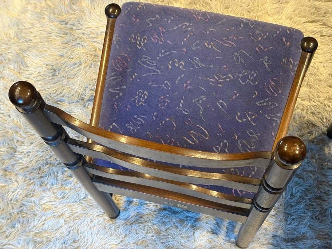 希少　ナガノインテリア　アンティーク　ヴィンテージ　レトロ　チェア　SR