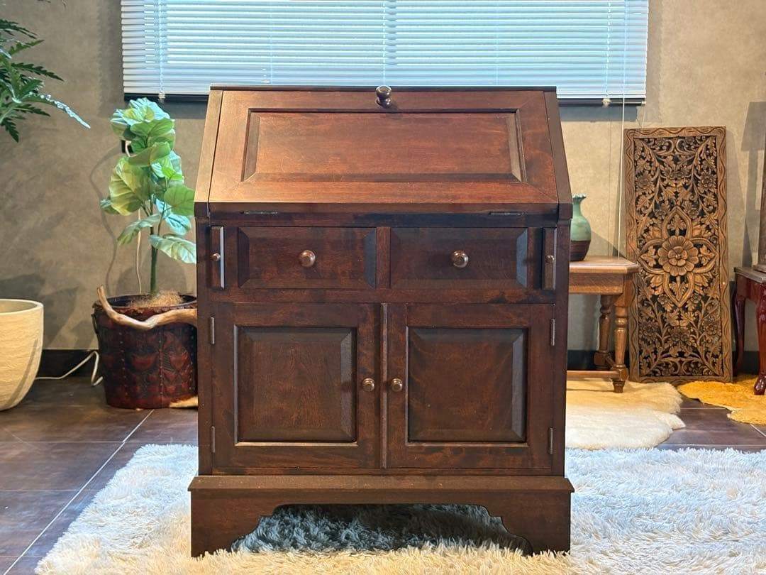 希少　松本民芸　ライティングビューロー　ライティングデスク ビンテージ　SH