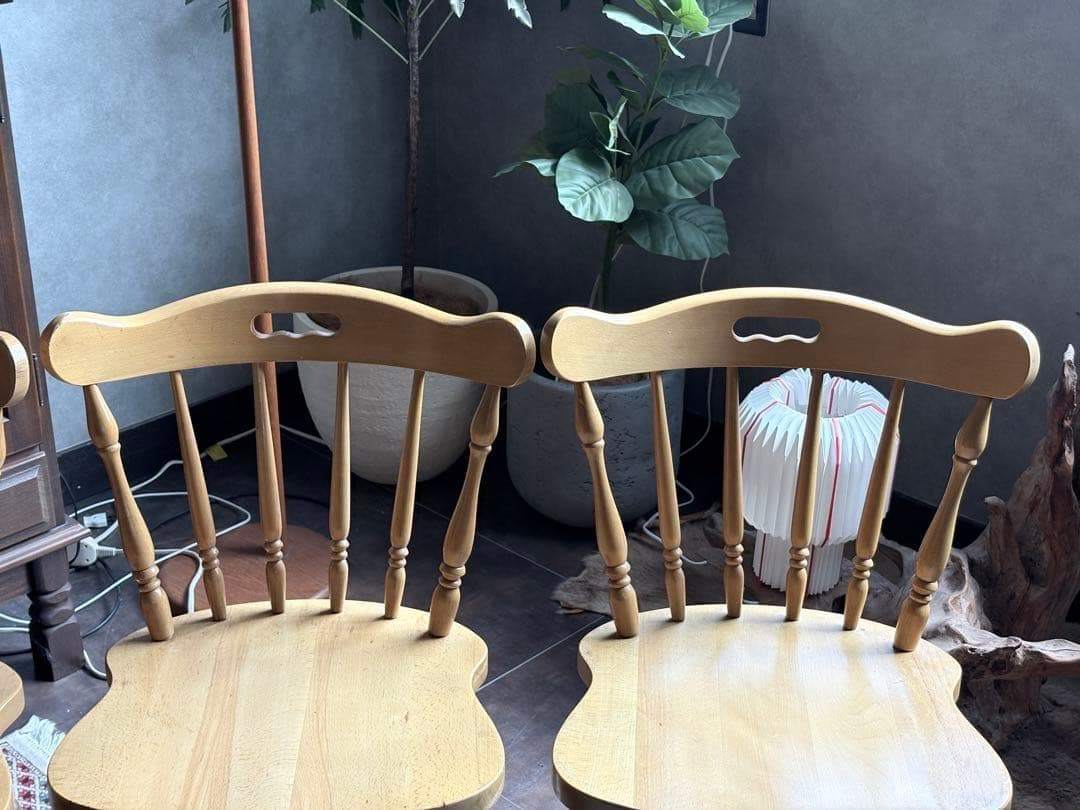 ウィンザーチェア　ナチュラル　スポークチェア　レトロ　ビンテージ　SZ
