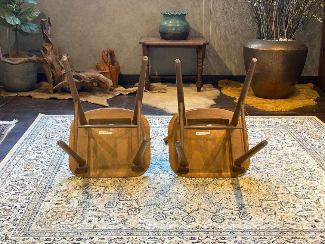 TON トン　ウィンザーチェア　スポークチェア　ビンテージ　2脚セット　SZ