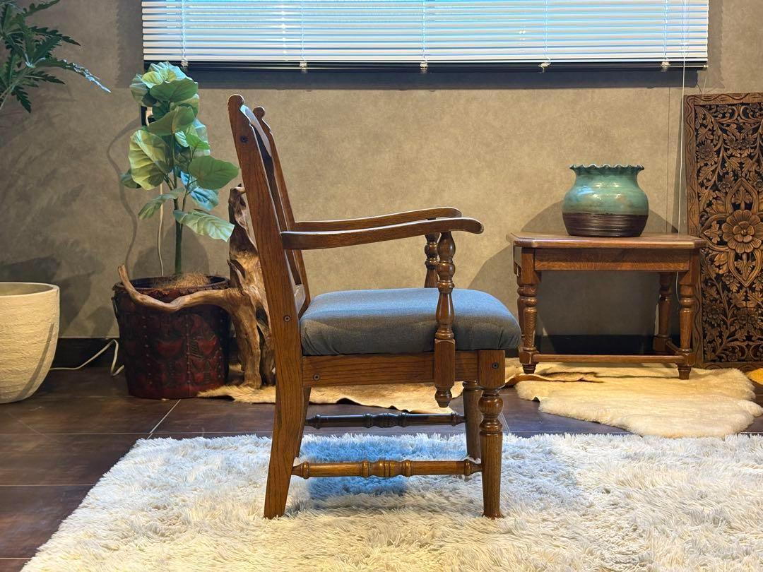 リメイク品　Brugge 三越ブルージュ　アームチェア　肘付き椅子 ny