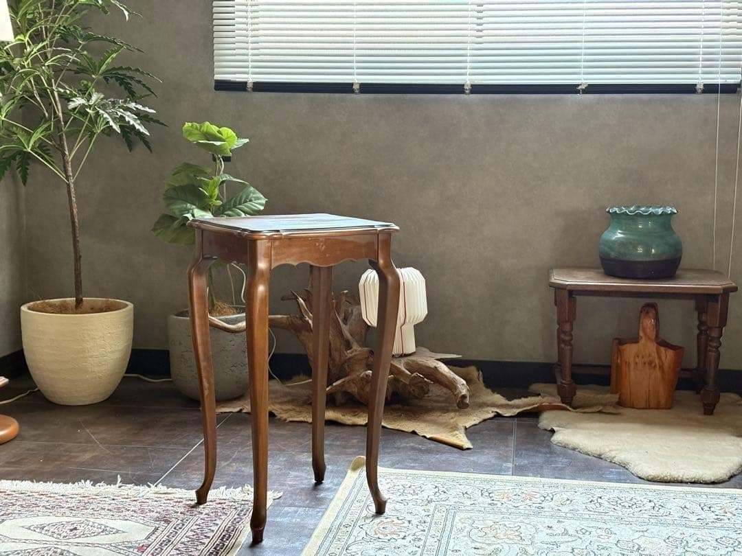 karimoku カリモク　猫脚　クラシック　花台　トールコンソール　IG