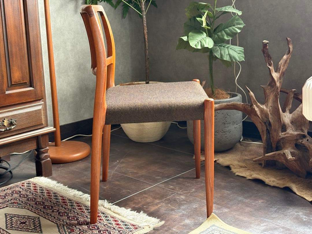 ⑥J.L. Møllers JLモラー　北欧ヴィンテージチェア　チーク材　NZ