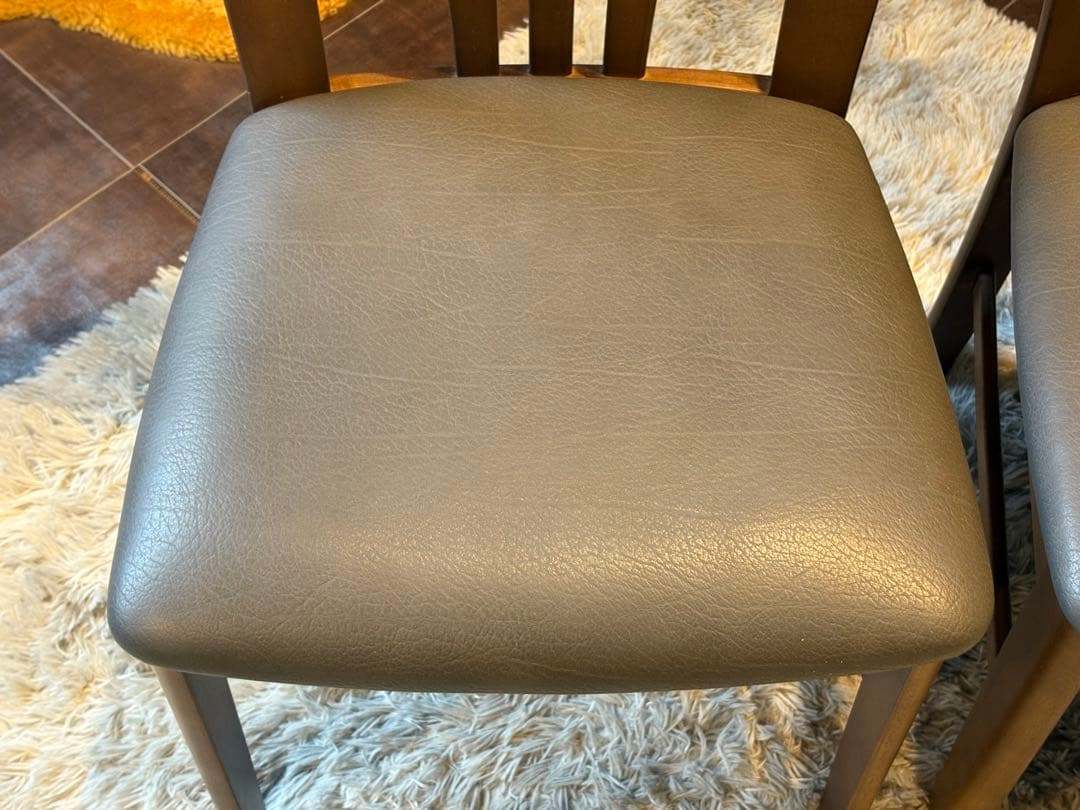 ②karimoku カリモク ダイニングチェア リビングチェア 合皮レザー IG