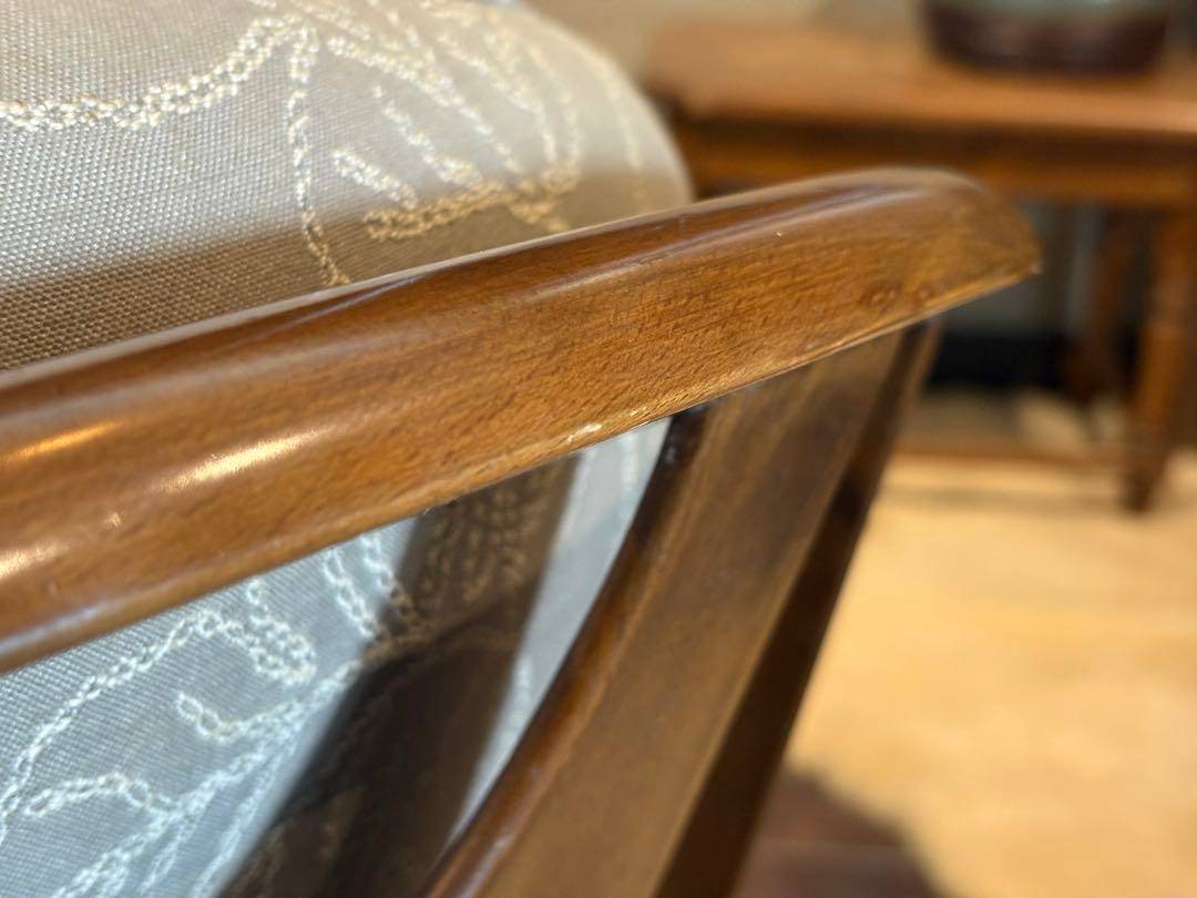 ②カリモク　karimoku アームチェア　アンティーク　ヴィンテージ