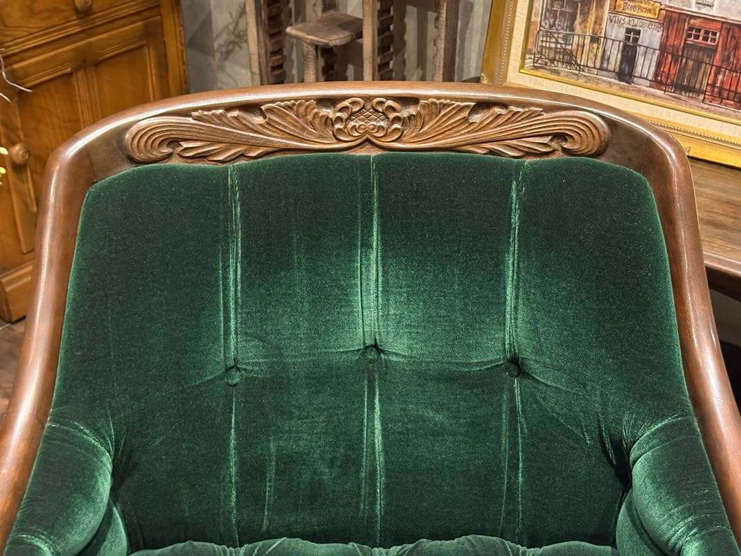 maruni マルニ木工　1人掛けソファ　オットマンセット　ボタンダウン　nZ