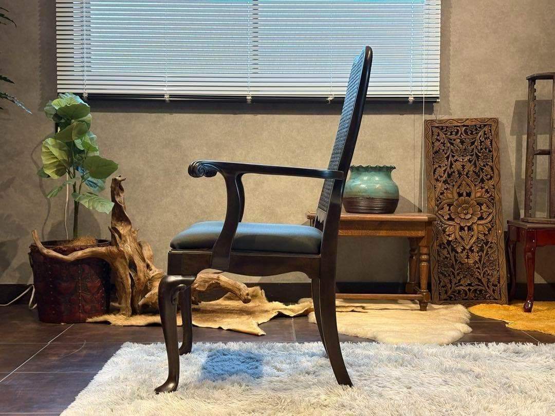 USビンテージ　アームチェア　猫脚　クラシカル　アメリカン　ブルックリン　洋風