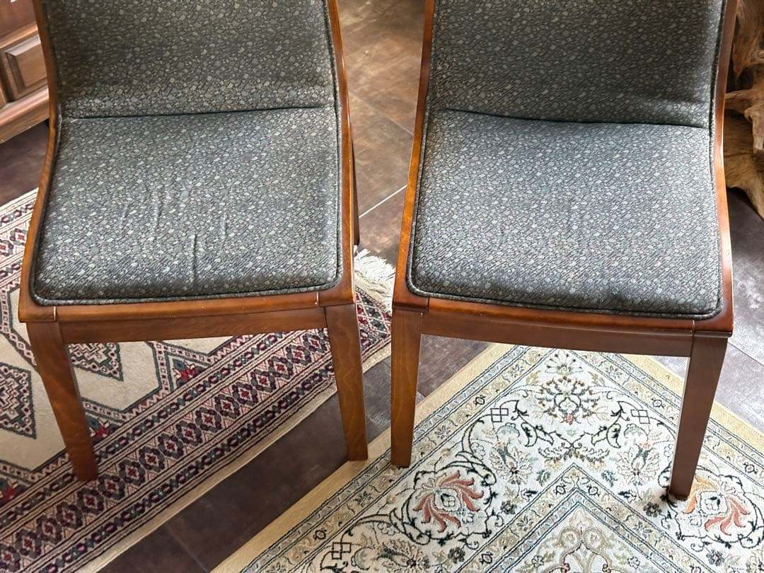 ①オールドカリモク karimoku ヴィンテージチェア　ビンテージチェア　RZ