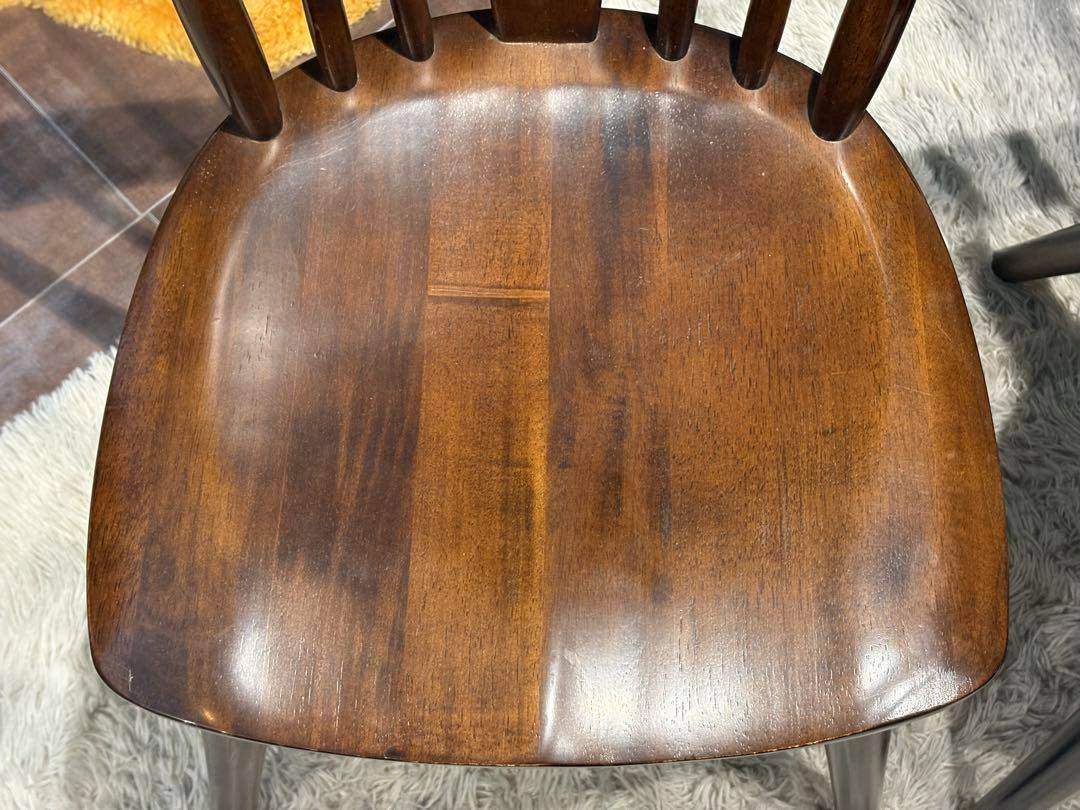 ①KASHIWA 柏木工　ウィンザーチェア　スポークチェア　アンティーク　SY