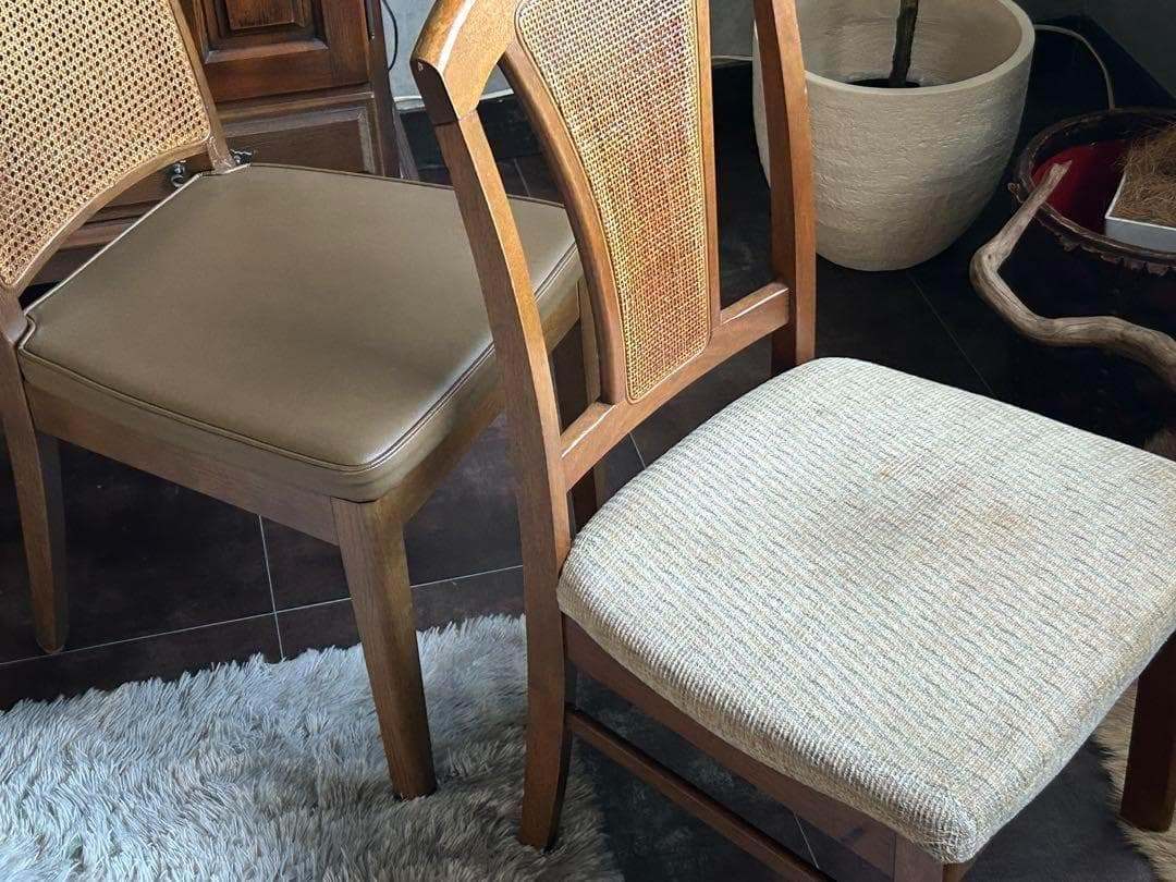 飛騨産業　マルニ木工　ヴィンテージチェア　ラタンバックチェア　2脚セット　H