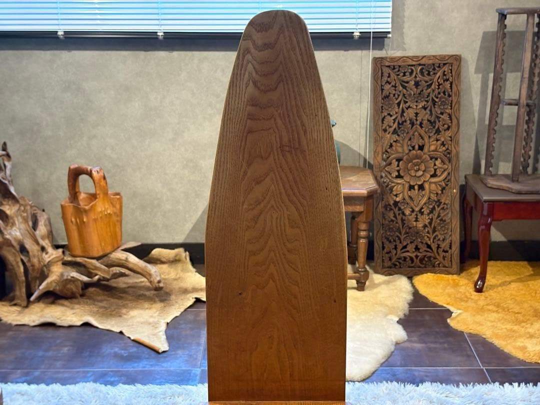 ① 希少　レトロ　無垢材　ヴィンテージ　カフェ　店舗什器　ハイバックチェア　nY