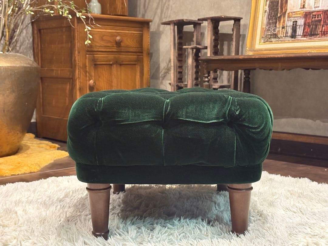 maruni マルニ木工　1人掛けソファ　オットマンセット　ボタンダウン　nZ