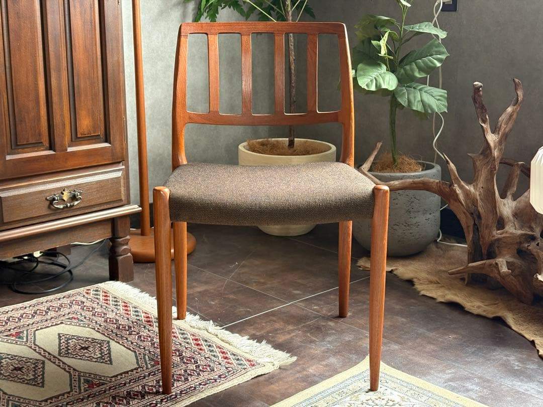 ⑥J.L. Møllers JLモラー　北欧ヴィンテージチェア　チーク材　NZ