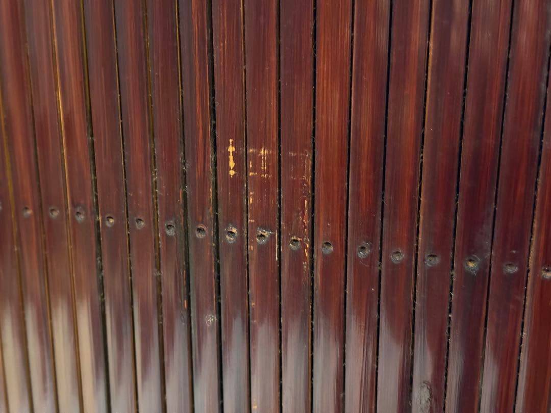 アジアン　コンソール　バンブー　電話台　ファックス台　アンティーク　IZ