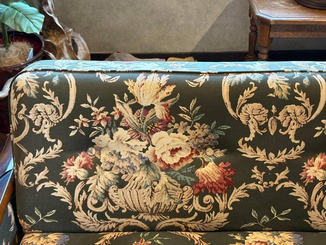 希少　カリモク　コロニアル　ソファベッド　アンティーク　ビンテージ　レトロ　HZ