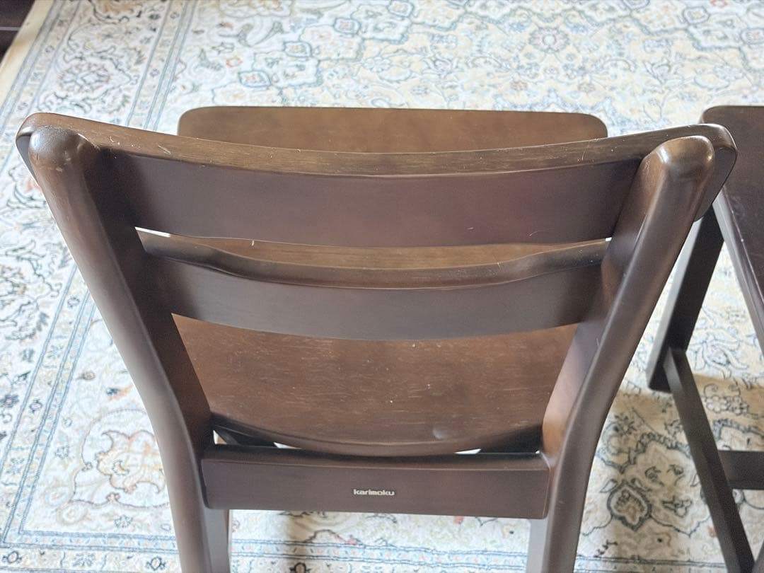 カリモク　ルスティック　RUSTIC レトロ　ビンテージ　チェア　2脚セット　H