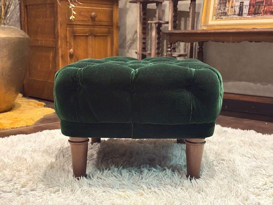 maruni マルニ木工　1人掛けソファ　オットマンセット　ボタンダウン　nZ