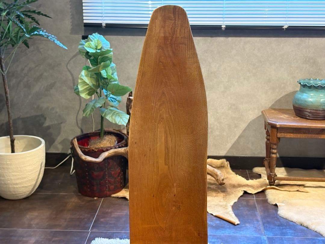 ① 希少　レトロ　無垢材　ヴィンテージ　カフェ　店舗什器　ハイバックチェア　nY