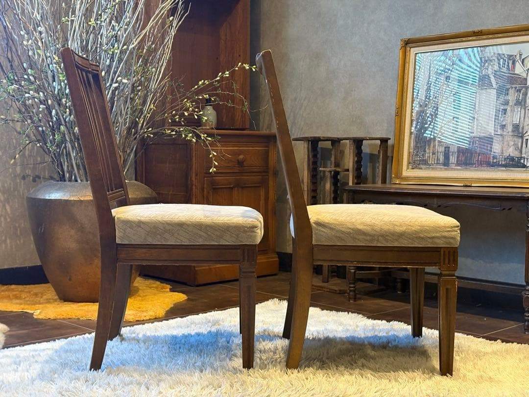 domani ドマーニ ダイニングチェア リビングチェア アンティーク nZ