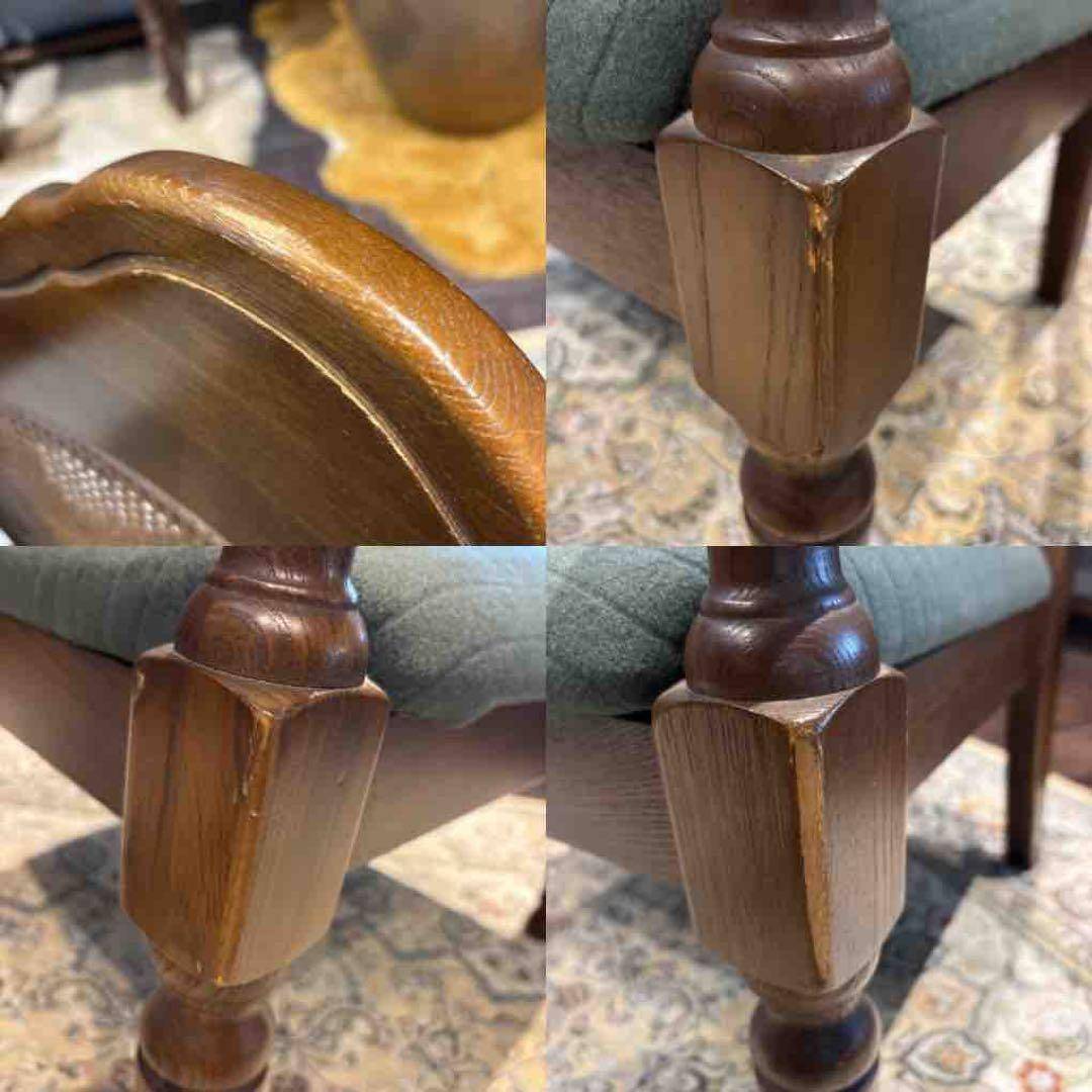 ②飛騨産業 キツツキマーク アームチェア ダイニングチェア リメイク