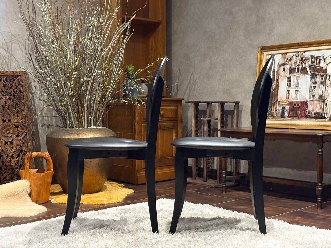 モダン　Buono ヴォーノ 6 ブラックチェア　パーソナルチェア 椅子 Sn