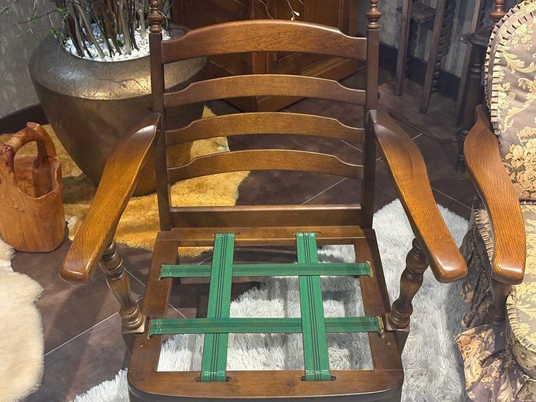 飛騨産業　キツツキ　アームチェア　アームソファ　オットマン　アンティーク　YZ