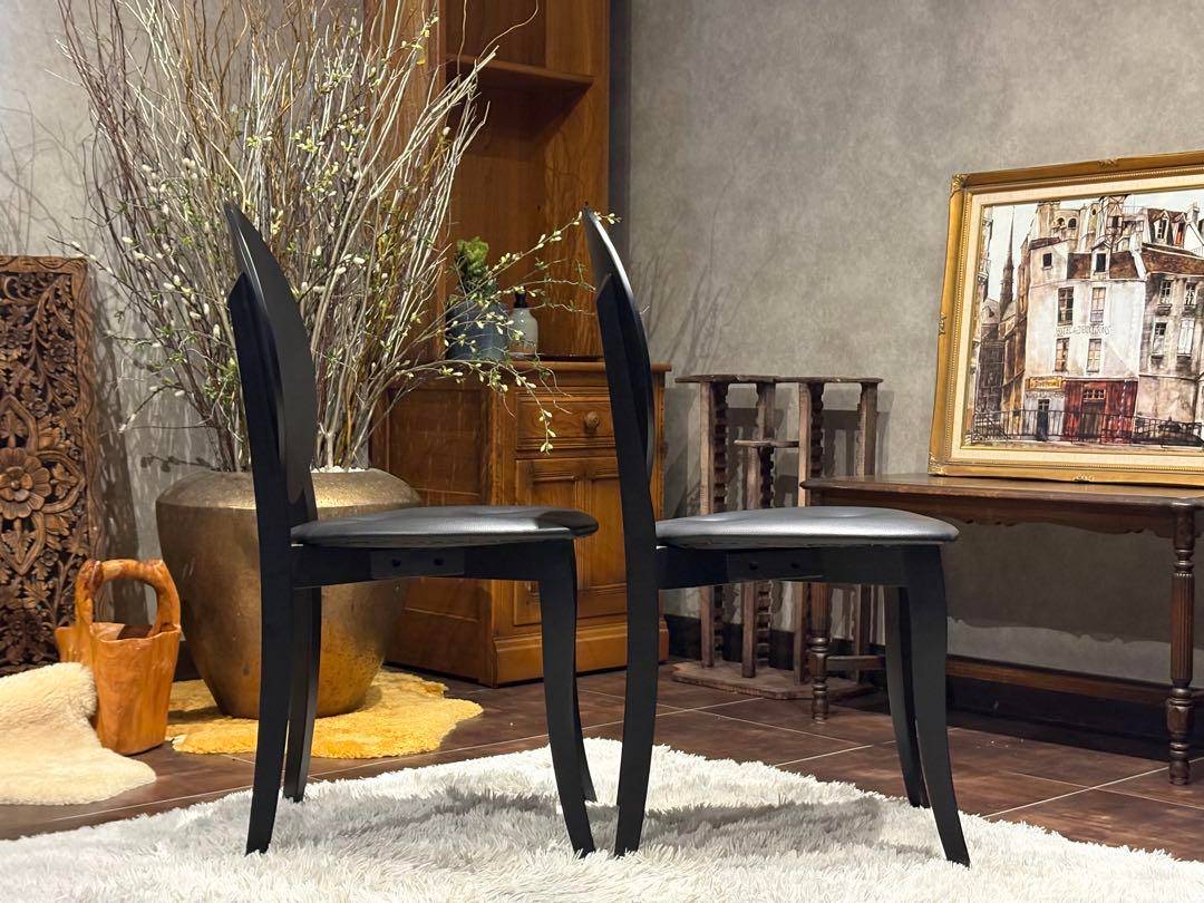 モダン　Buono ヴォーノ 6 ブラックチェア　パーソナルチェア 椅子 Sn