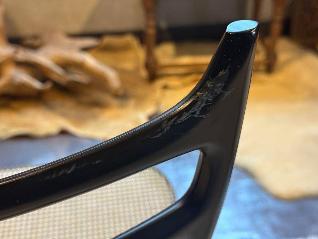 希少　ネオウッド　フランスベッド　チェア　ブラック　モダン　洋風　フランス　nR