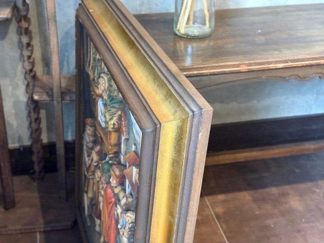 CARL SPITZWEG ANRI 木彫り　レリーフ　シュピッツヴェーグ
