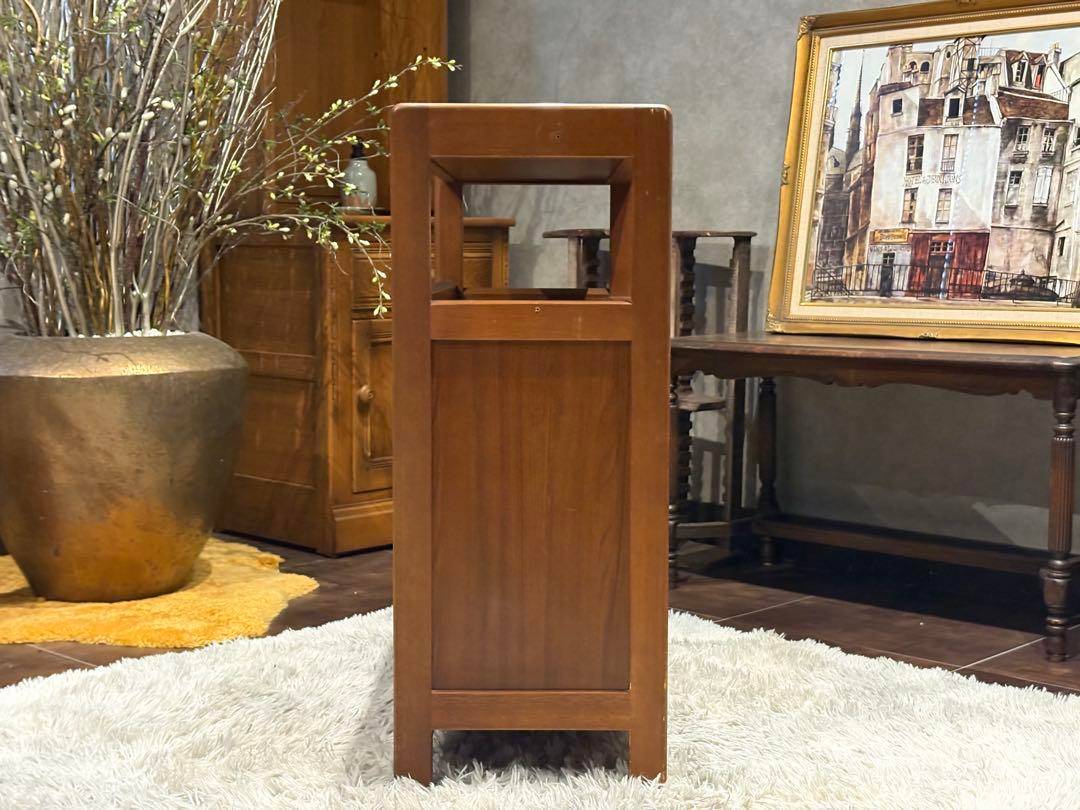 karimoku カリモク　キャビネット　電話台　収納　引き出し　ビンテージ