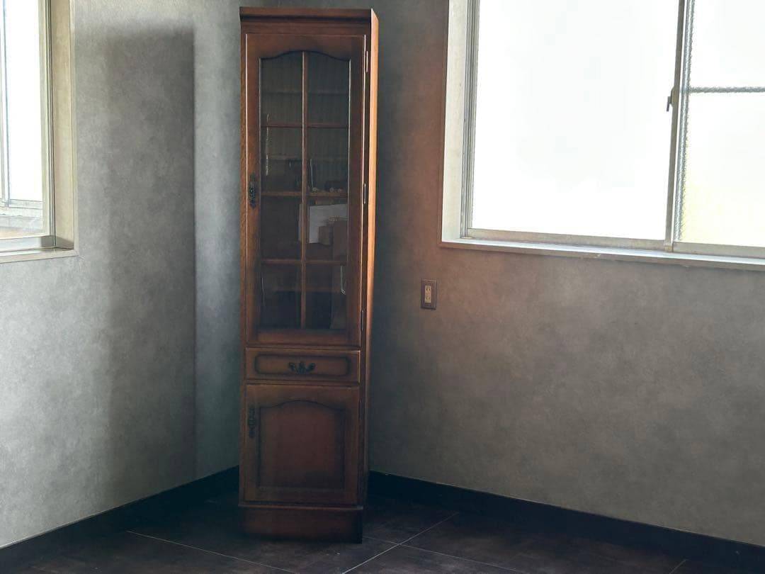 レトロ　karimoku　カリモク コロニアル カップボード キャビネット GZ