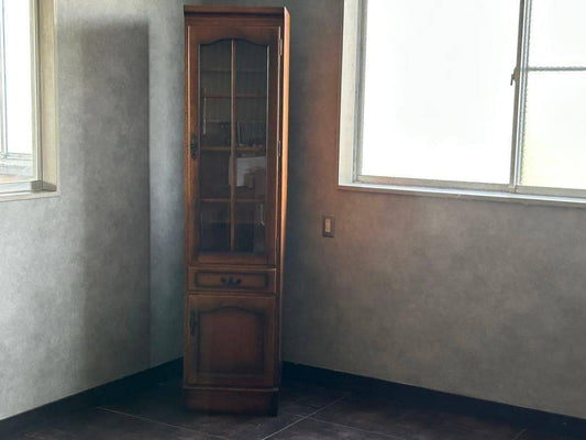 レトロ　karimoku　カリモク コロニアル カップボード キャビネット GZ