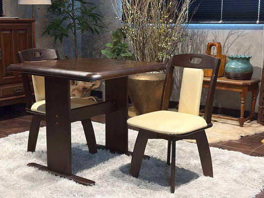 ダイニングセット　回転チェア　スクエアテーブル　省スペース　ニトリ　北欧　YH