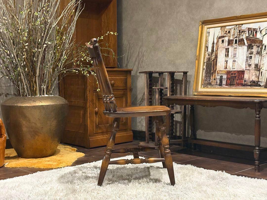 飛騨産業　キツツキ　ウィンザーチェア　スポークチェア　ヴィンテージ　IG