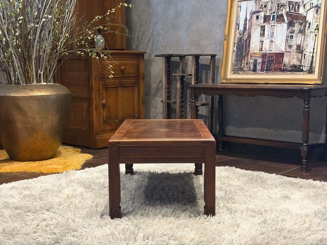 ローテーブル　センターテーブル　無垢材　ヴィンテージ　アンティーク　IZ