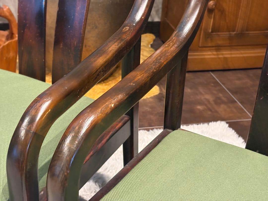 ②karimoku カリモク　アームチェア　ダイニングチェア　ビンテージ　IZ