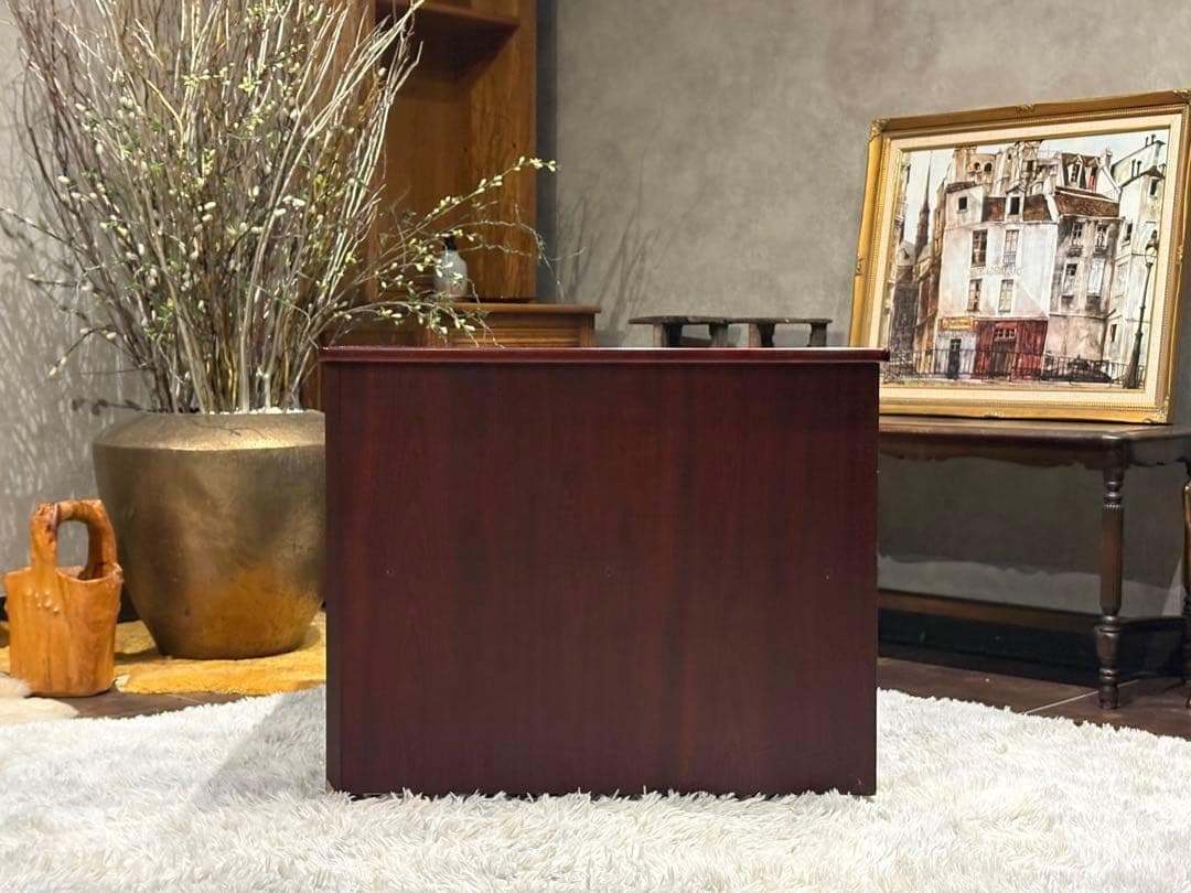 karimoku カリモク　コーナーテーブル　収納　ローズウッド　アンティーク